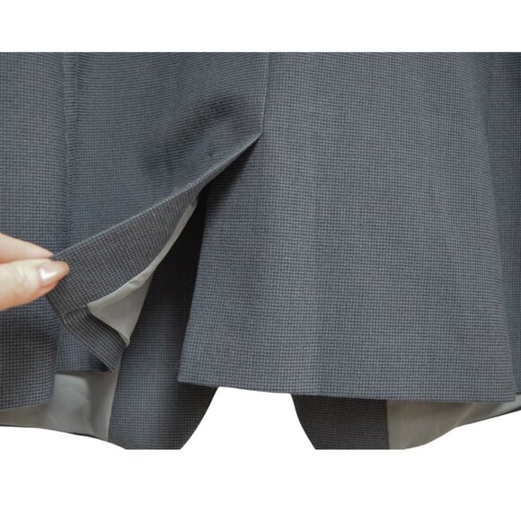 LOFT Outlet Notch Collar Blue Black Herringbone Blazer Jacket Office Workwear - Picture 7 of 12